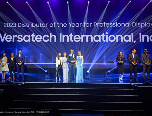 Samsung Awards Versatech as 2023 Distributor of the Year for PD at Dealer Awards Night