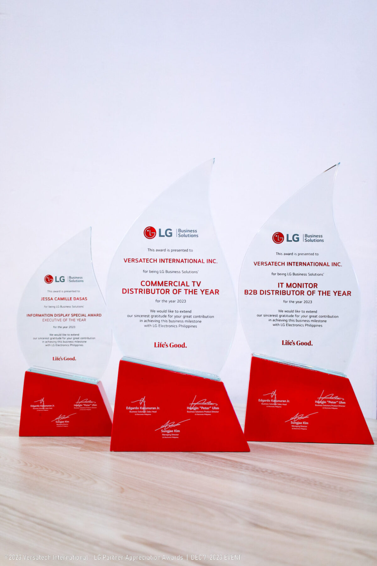 Generic Partner Awards NEWS | Versatech Garnered 4 Outstanding Achievements at LG's 2023 ...