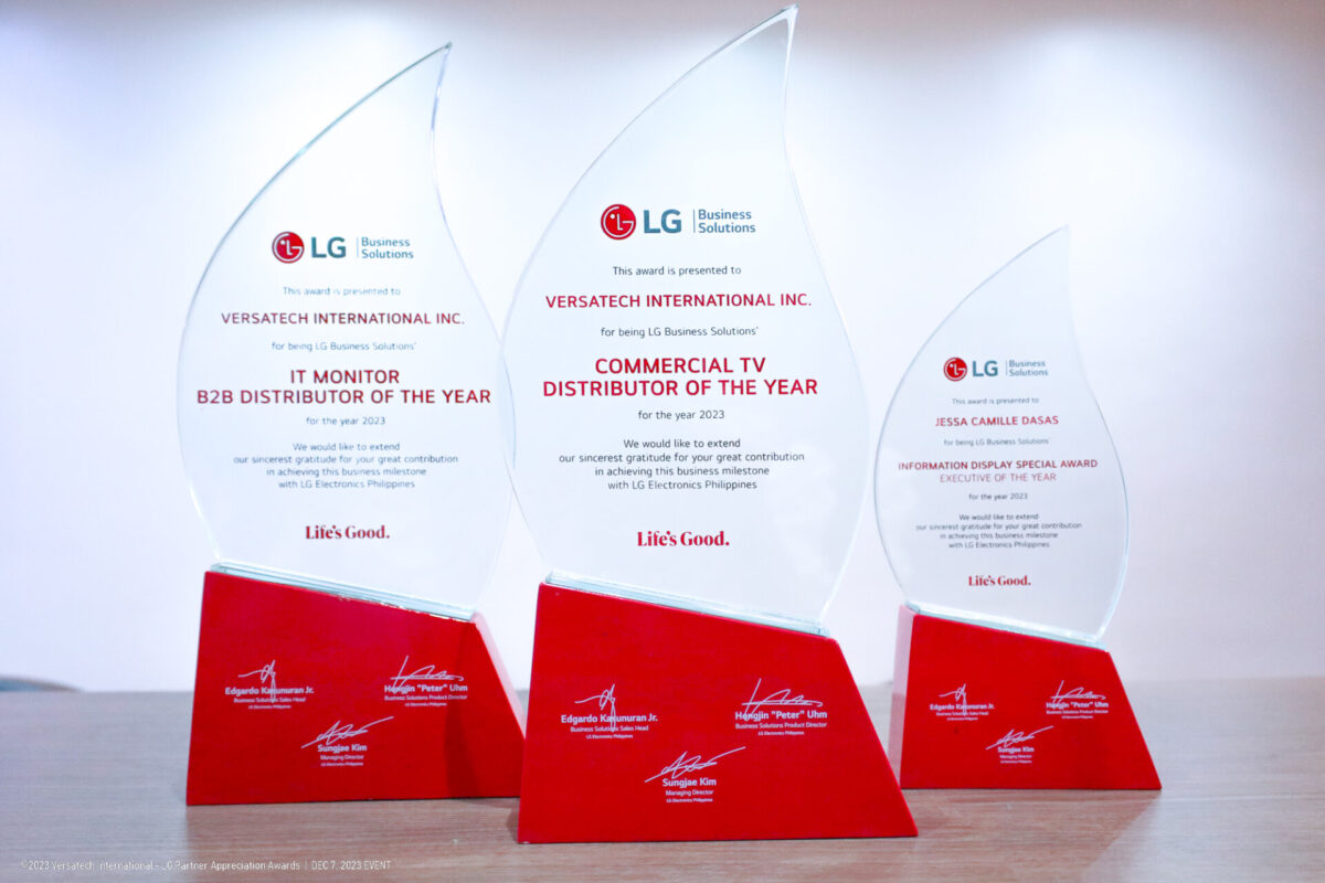 Generic Partner Awards NEWS | Versatech Garnered 4 Outstanding Achievements at LG's 2023 ...