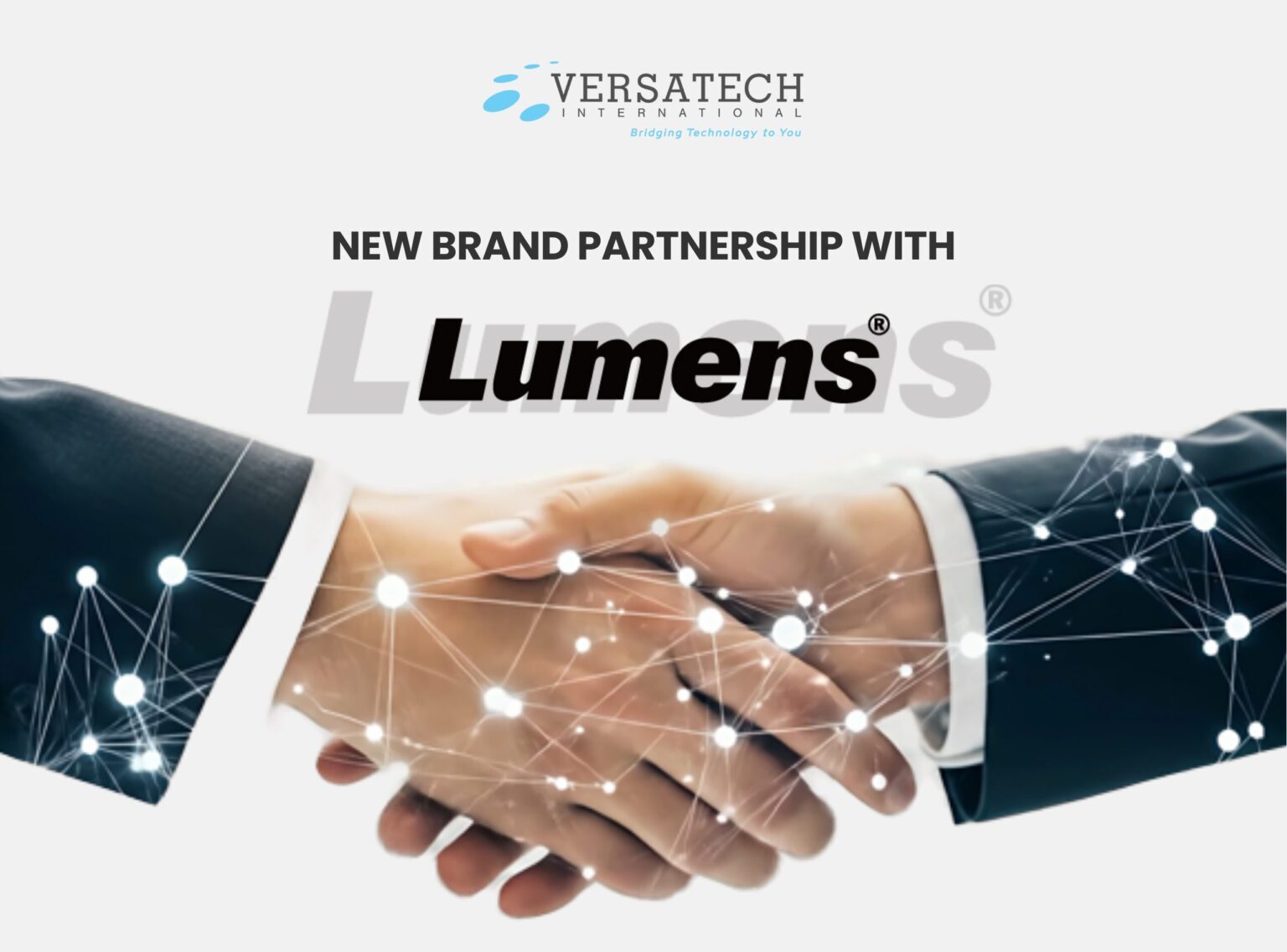 Versatech Enters Brand Partnership with Lumens to Expand Pro-AV Total Solutions